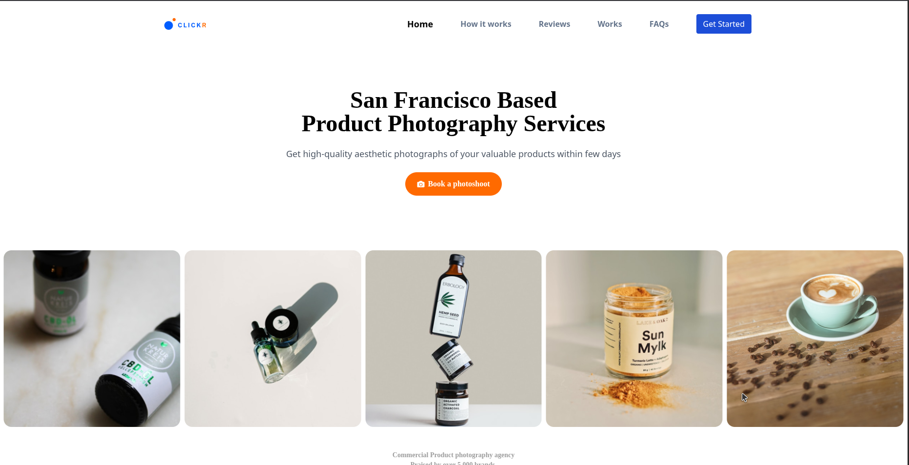 ClickR Photography project preview
